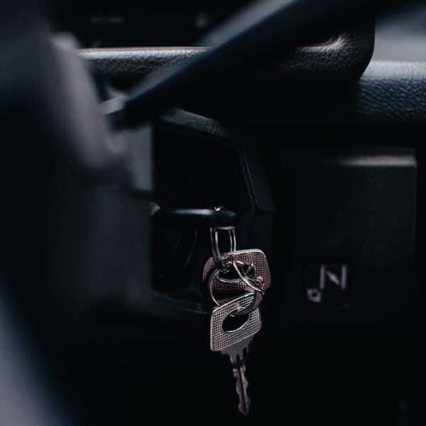 Keys in car