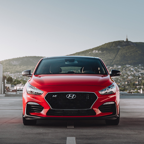 red hyundai