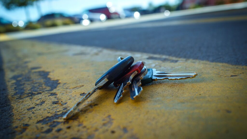 keys on road