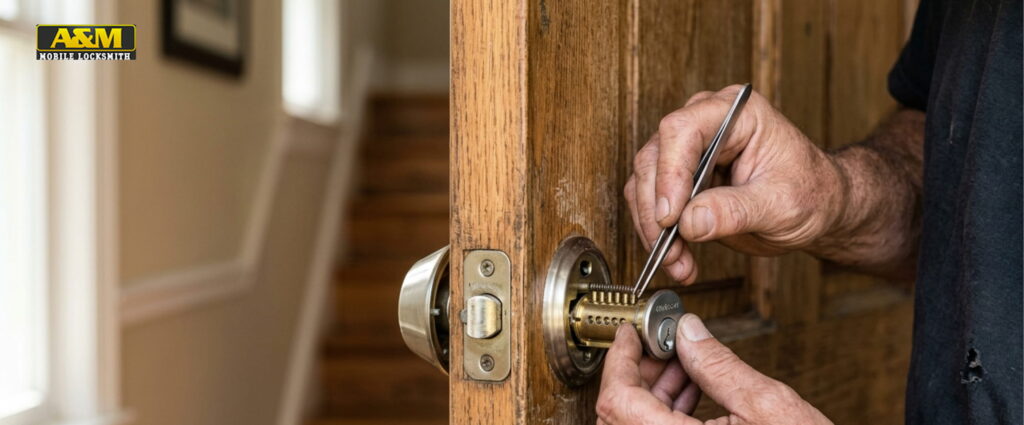 Mobile mechanic performing professional on-site vehicle repairs and maintenance.