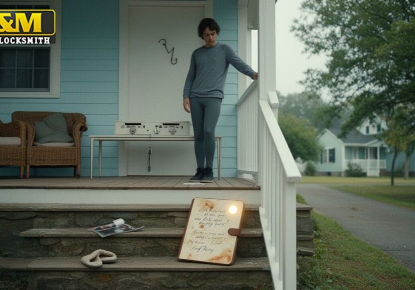 A_suburban_homeowner_reviews_their_key_replacement_options_on_the_front_porch
