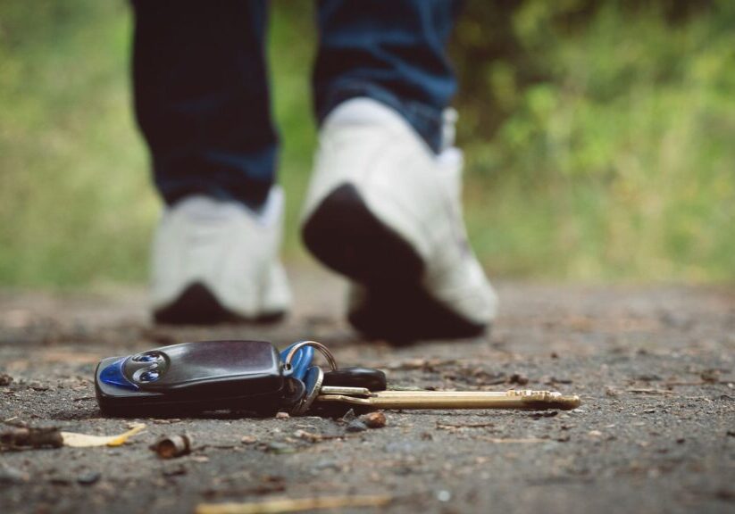 keys on ground