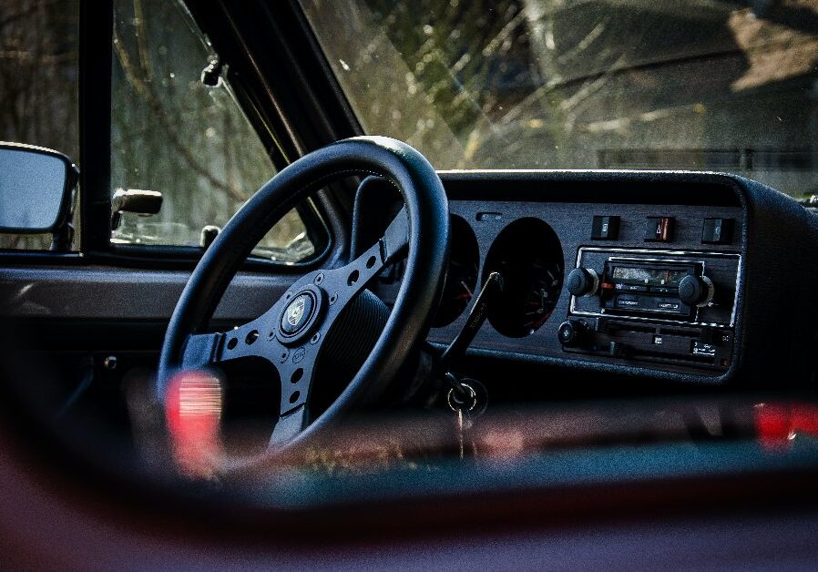 Locked keys in car.